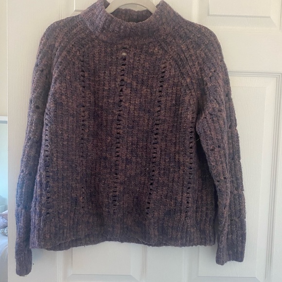 Madewell Pointelle Mockneck Pullover Sweater - Picture 2 of 5